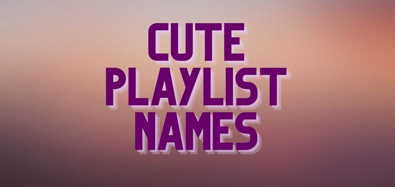 Cute Spotify Playlist Names